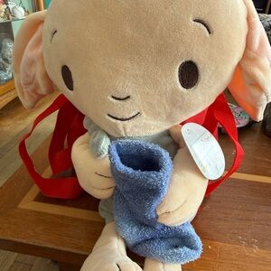 Charming Plush Dobby Toy with Blue Blanket